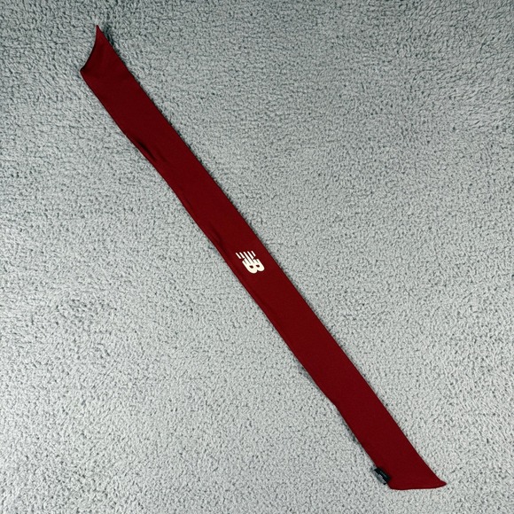 New Balance Performance Tie Back Headband Size OS Maroon - Picture 4 of 8